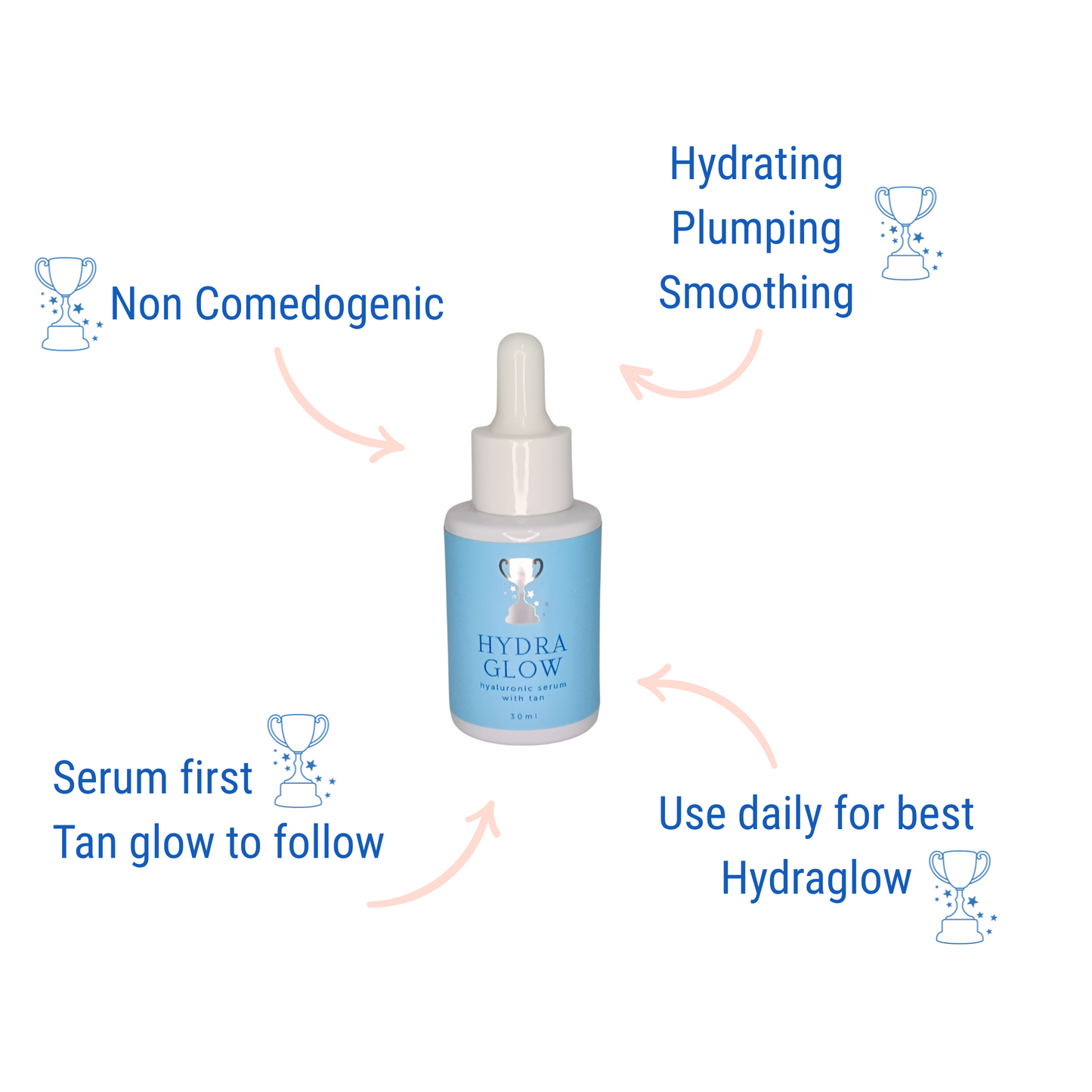 HYDRAGLOW - HYALURONIC SERUM WITH TAN